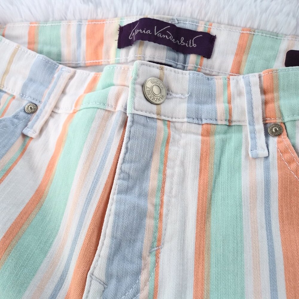 Gloria Vanderbilt Stretchy Bermuda Jean Shorts Fun Colors Size 12 Petite - Picture 4 of 15